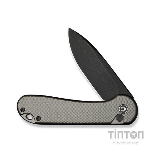Ніж Civivi Button Lock Elementum II, Grey Aluminum, Darkwash (C18062PD-1)