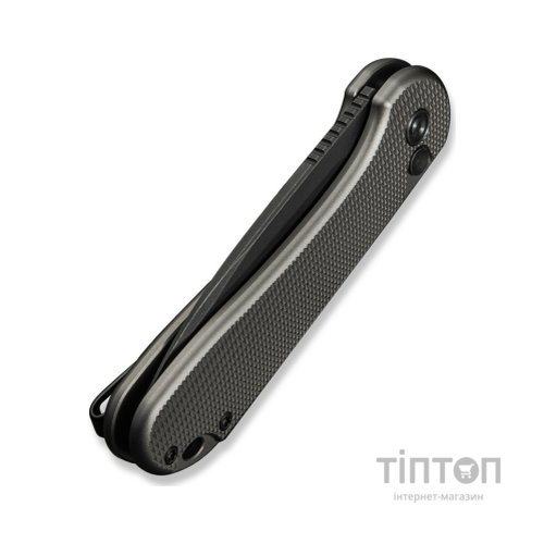 Ніж Civivi Button Lock Elementum II, Grey Aluminum, Darkwash (C18062PD-1)