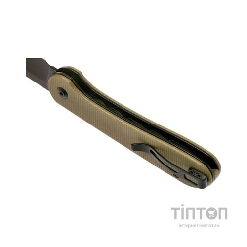 Ніж Civivi Button Lock Elementum Olive Micarta (C2103B)