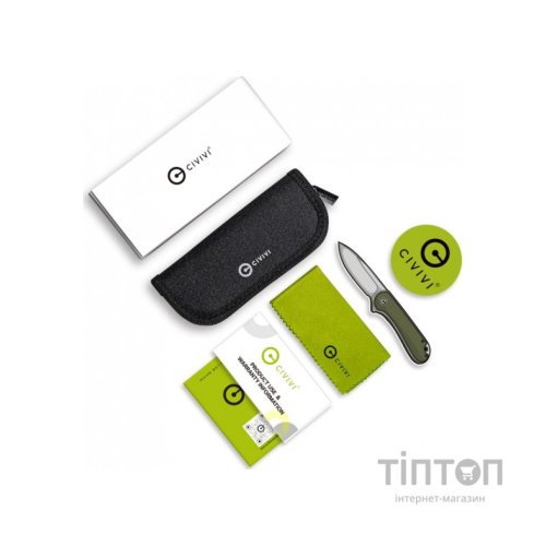 Ніж Civivi Caetus Black Blade Dark Micarta (C21025C-2)