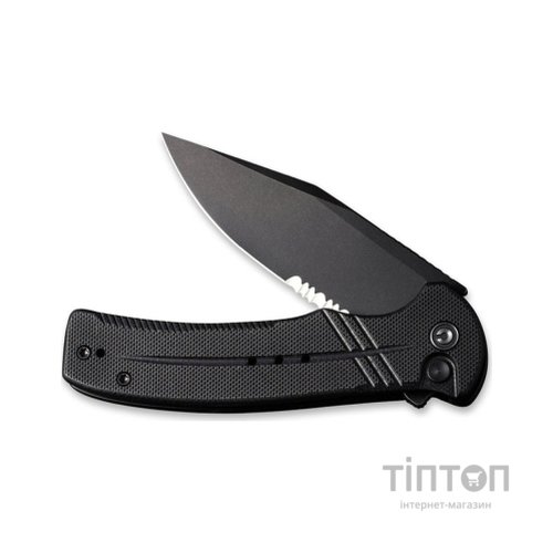 Ніж Civivi Cogent Serrated, Black G10, Darkwash (C20038E-1)