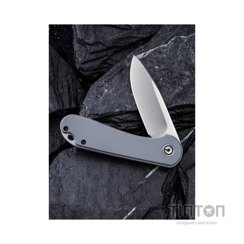 Ніж Civivi Elementum, Satin, сірий G10 (C907B)