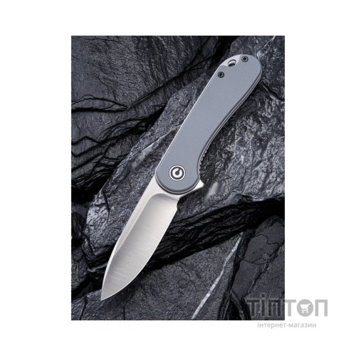 Ніж Civivi Elementum, Satin, сірий G10 (C907B)