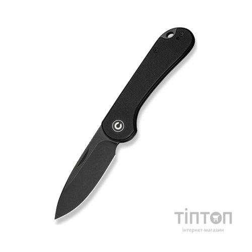 Ніж Civivi Elementum Slip Joint, Black G10, Darkwash (C18062AJ-1)