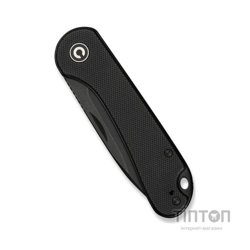 Ніж Civivi Elementum Slip Joint, Black G10, Darkwash (C18062AJ-1)