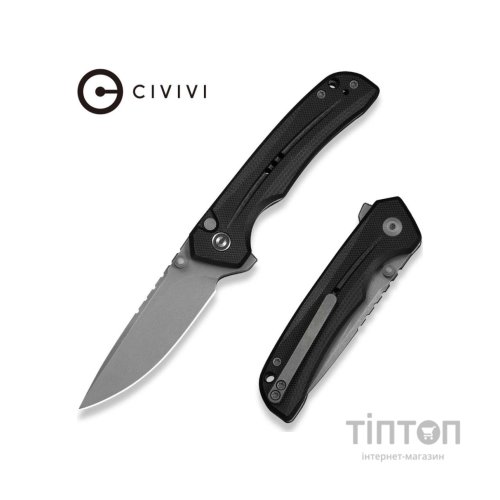 Ніж Civivi Tarask, Black G10, Stonewash (C25023C-1)