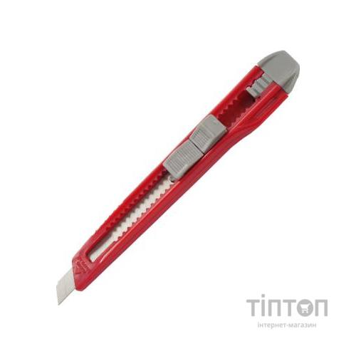 Ніж канцелярський Axent 9 мм, blister, gray-red (6501-А)