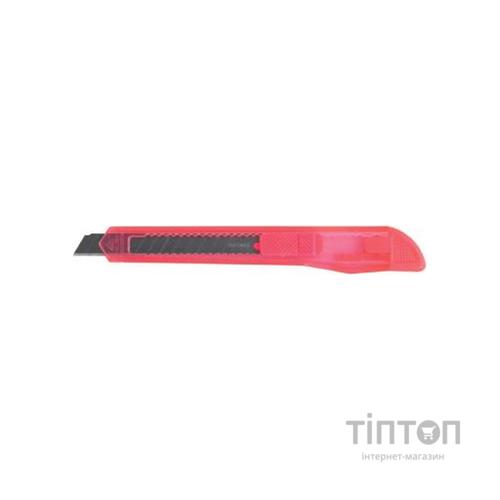 Ніж канцелярський BUROMAX 9мм, transparent plastic, JOBMAX (BM.4631)
