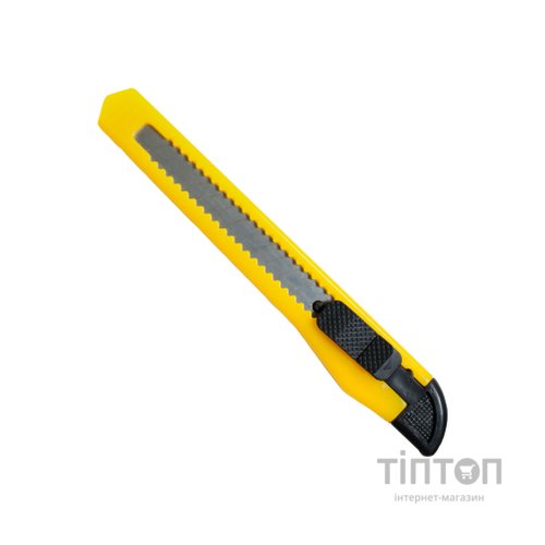 Ніж канцелярський H-Tone 9 мм жовтий (KNIFE-HT-JJ40610-9)