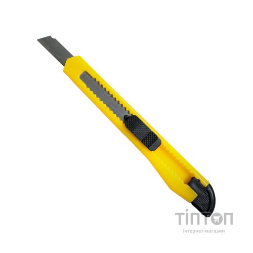 Ніж канцелярський H-Tone 9 мм жовтий (KNIFE-HT-JJ40610-9)
