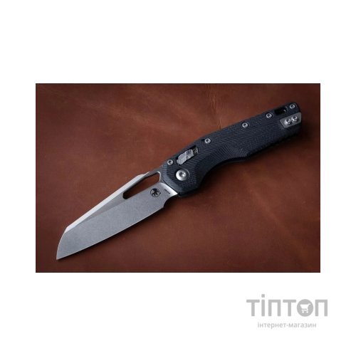 Ніж Microtech MSI Stonewashed G10 Black (210-10FLGTBK)