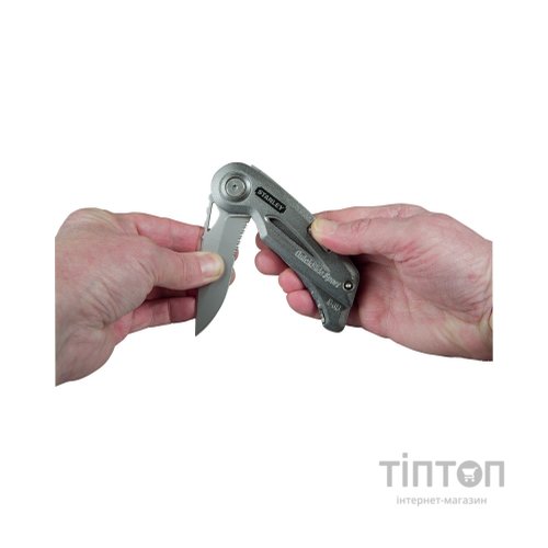 Ніж монтажний Stanley QUICKSLIDE SPORT UTILITY KNIFE складаний з двома лезами (0-10-813)