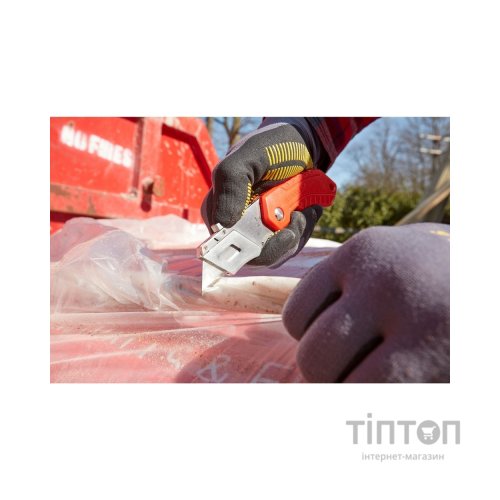 Ніж монтажний Stanley складаний, з висувним лезом для оздоблювальних робіт, 160мм. (0-10-243)