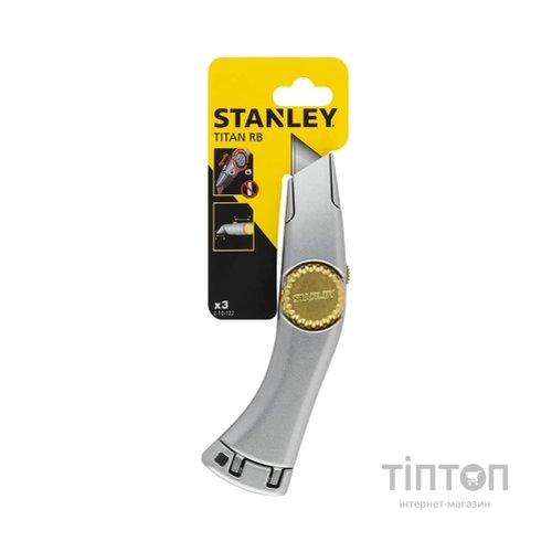 Ніж монтажний Stanley TITAN RB з висувним лезом, L=185 мм. (2-10-122)
