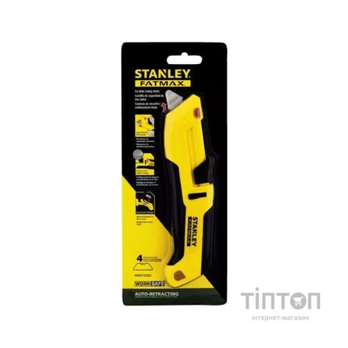 Ніж монтажний Stanley Tri-Slide безпечний з лезами, L = 175 мм, 4 шт. (FMHT10365-0)