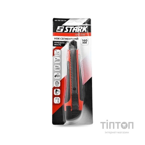 Ніж монтажний Stark сегментний 160 мм гумовий (506160018)