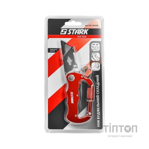 Ніж монтажний Stark складний трапецієподібний (506100840)