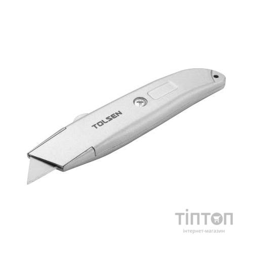 Ніж монтажний Tolsen алюмінієвий трапеція SK5 (30008)