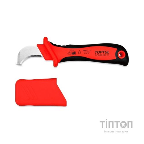 Ніж монтажний Toptul кабельний вигнутий 1000V VDE (SFAB5020V4)