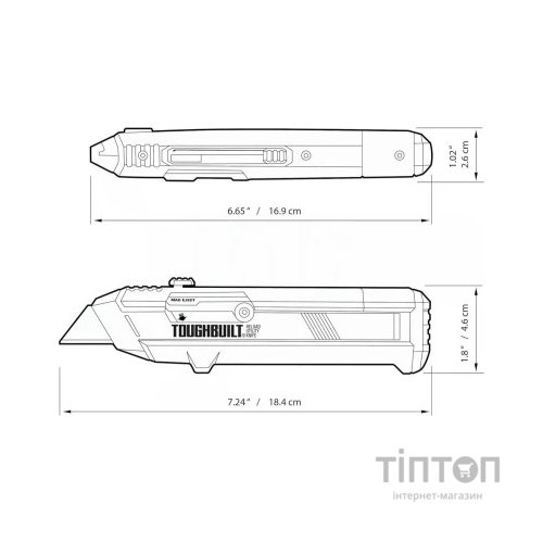 Ніж монтажний ToughBuilt Reload універсальний, 5+5 лез (TB-H4S2-03)
