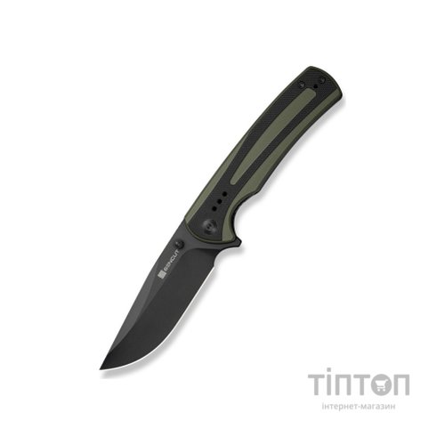 Ніж Sencut Regnator, Black/Green G10, Black Stonewash (S24057-2)