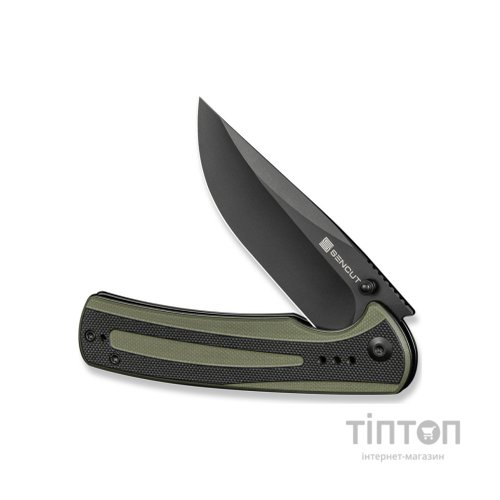 Ніж Sencut Regnator, Black/Green G10, Black Stonewash (S24057-2)