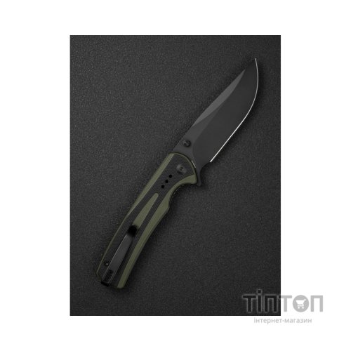 Ніж Sencut Regnator, Black/Green G10, Black Stonewash (S24057-2)