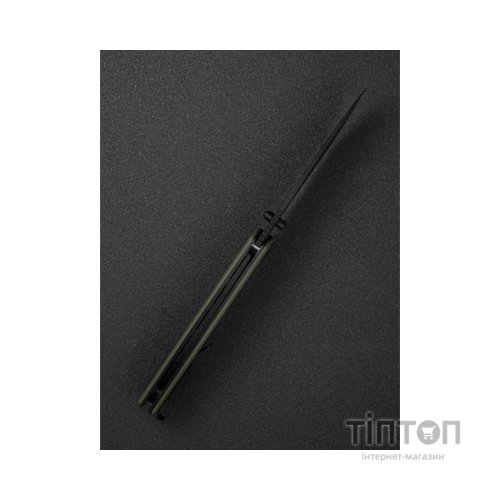 Ніж Sencut Regnator, Black/Green G10, Black Stonewash (S24057-2)