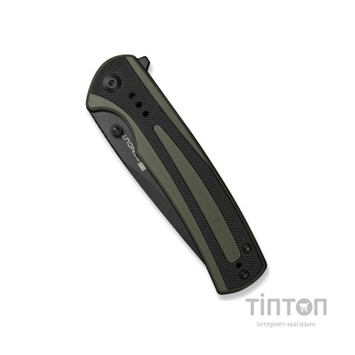 Ніж Sencut Regnator, Black/Green G10, Black Stonewash (S24057-2)
