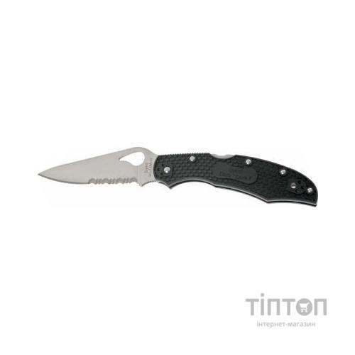Ніж Spyderco Byrd Cara Cara 2, FRN, полусеррейтор (BY03PSBK2)