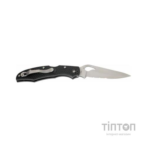 Ніж Spyderco Byrd Cara Cara 2, FRN, полусеррейтор (BY03PSBK2)
