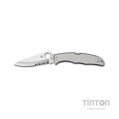 Ніж Spyderco Endura, стальная рукоятка, полусеррейтор (C10PS)