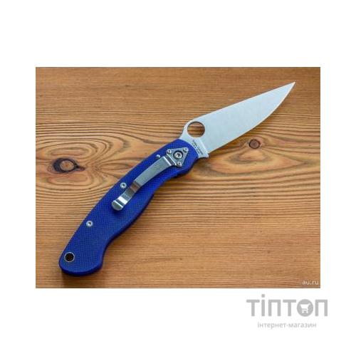 Ніж Spyderco Military, S110V, синий (C36GPDBL)