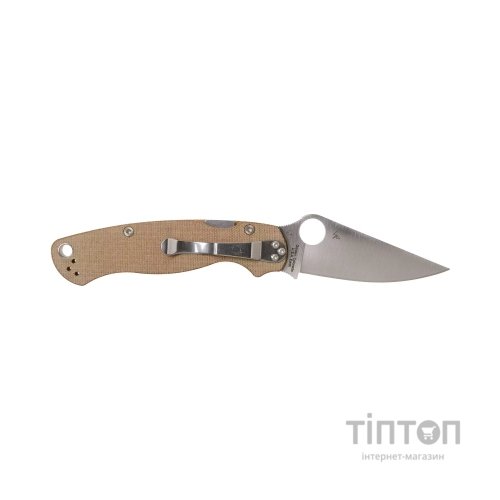 Ніж Spyderco Para Military 2 Brown Micarta CPM Cru-Wear (C81MPCW2)