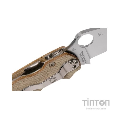Ніж Spyderco Para Military 2 Brown Micarta CPM Cru-Wear (C81MPCW2)