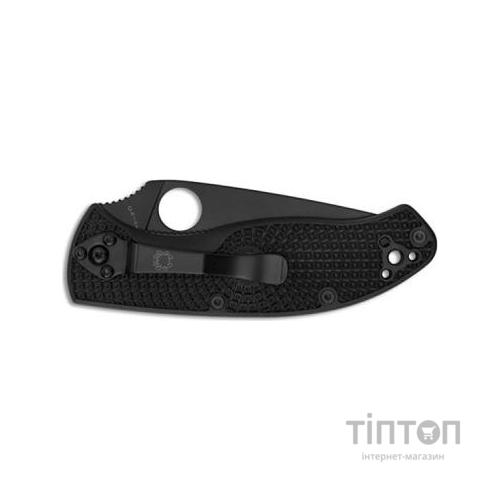 Ніж Spyderco Tenacious Black Blade Lightweight полусеррейтор (C122PSBBK)