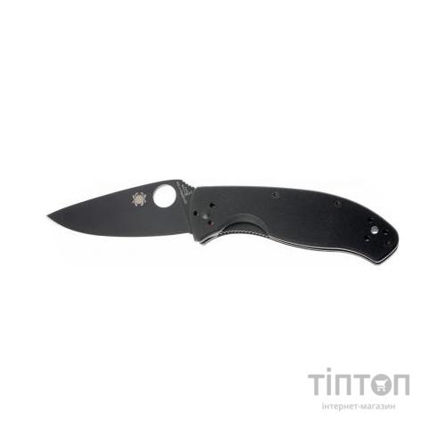 Ніж Spyderco Tenacious Black Blade полусеррейтор (C122GBBKPS)