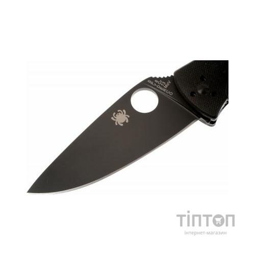 Ніж Spyderco Tenacious Black Blade полусеррейтор (C122GBBKPS)