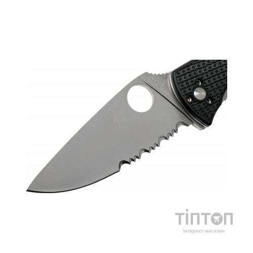 Ніж Spyderco Tenacious FRN полусеррейтор (C122PSBK)