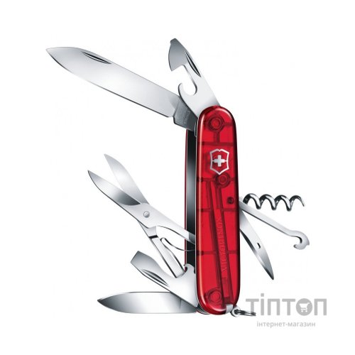 Ніж Victorinox Climber Transparent Red Blister (1.3703.TB1)