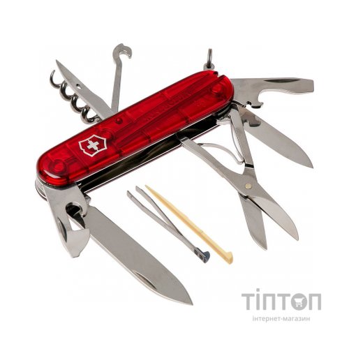 Ніж Victorinox Climber Transparent Red Blister (1.3703.TB1)
