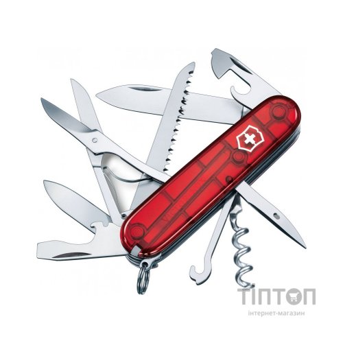 Ніж Victorinox Huntsman Transparent Red Blister (1.3713.TB1)