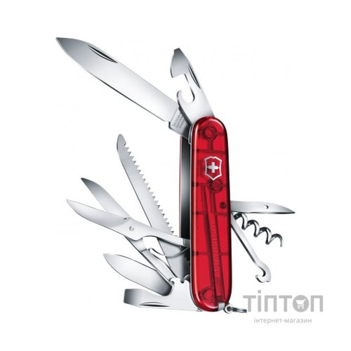 Ніж Victorinox Huntsman Transparent Red Blister (1.3713.TB1)