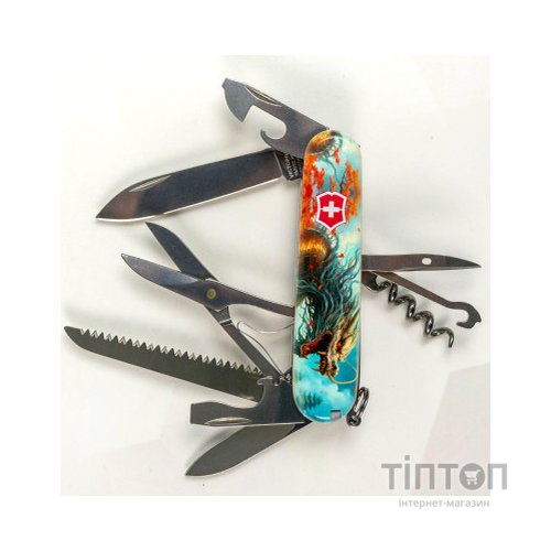 Ніж Victorinox Huntsman Zodiac 91 мм Бойовий дракон (1.3713.7_Z3230p)