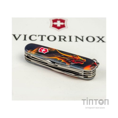 Ніж Victorinox Huntsman Zodiac 91 мм Фантастичний дракон (1.3713.3_Z3210p)