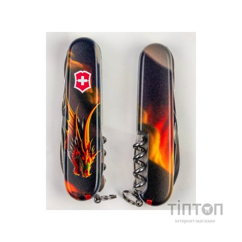 Ніж Victorinox Huntsman Zodiac 91 мм Фантастичний дракон (1.3713.3_Z3210p)