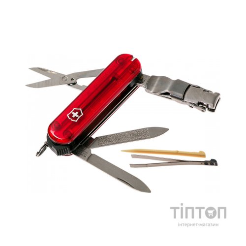 Ніж Victorinox NailClip 580 Transparent Red (0.6463.T)