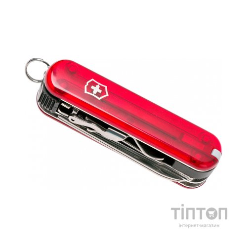 Ніж Victorinox NailClip 580 Transparent Red (0.6463.T)