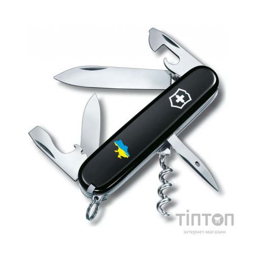 Ніж Victorinox Spartan Ukraine Black "Карта України Жовто-Блакитна" (1.3603.3_T1166u)