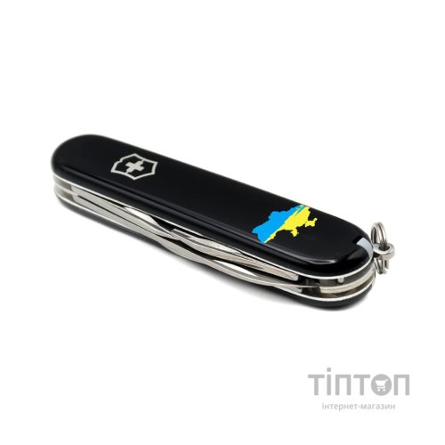 Ніж Victorinox Spartan Ukraine Black "Карта України Жовто-Блакитна" (1.3603.3_T1166u)